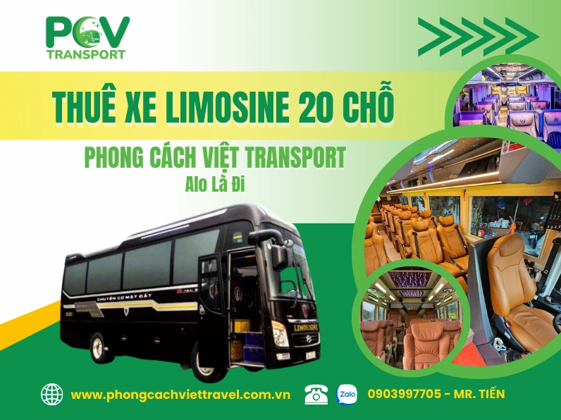 Cho Thuê Xe Limousine 20 Chỗ Tại TPHCM: Trải Nghiệm Đẳng Cấp Cho Mọi Hành Trình