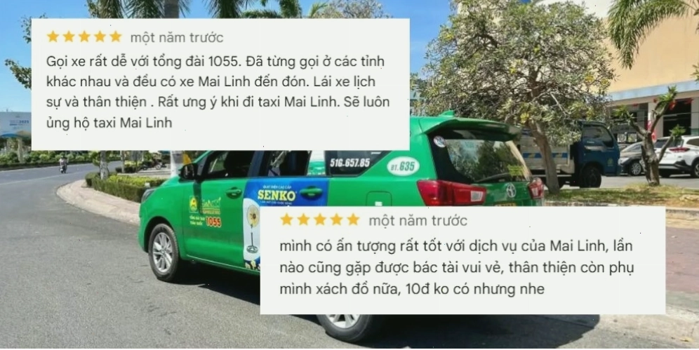 Đánh giá khách hàng về dịch vụ Mai Linh nhiệt tình, thân thiện