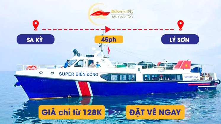 Đặt vé tàu Sa Kỳ - Lý Sơn: Cẩm nang chi tiết và giá vé 2026