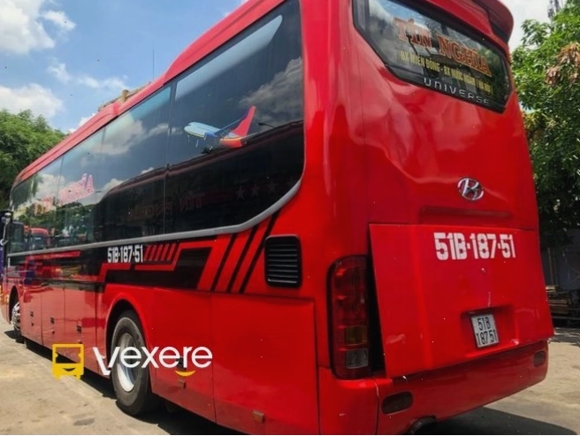 Giao diện đặt vé xe Tín Nghĩa trên Vexere.com