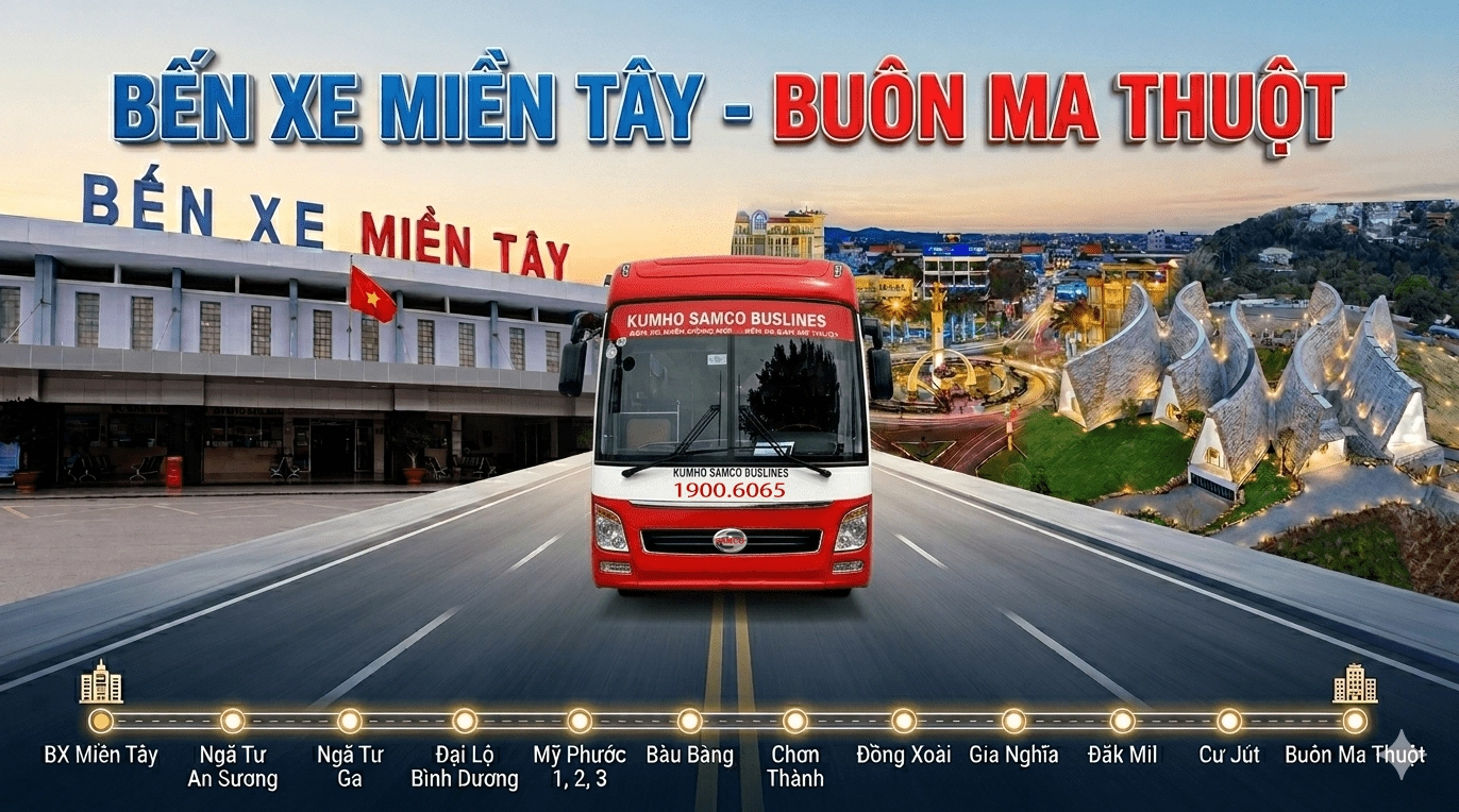Kumho Bến xe Miền Tây: Thông tin chi tiết, lộ trình và cách đặt vé 2026