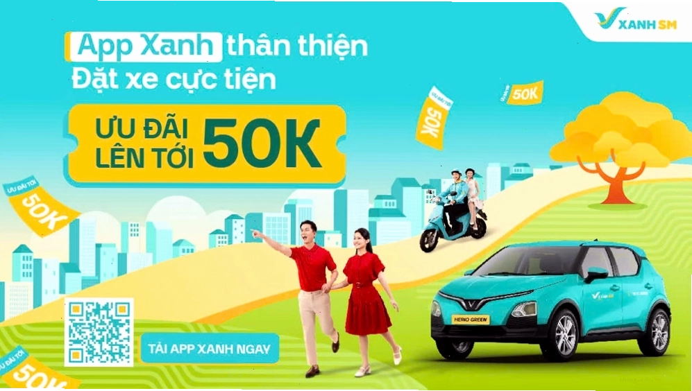 Mã QR để tải ứng dụng Xanh SM