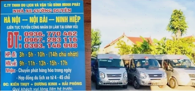 Nhà Xe Cường Duyên Hải Phòng Vân Đồn đang thực hiện đón trả khách