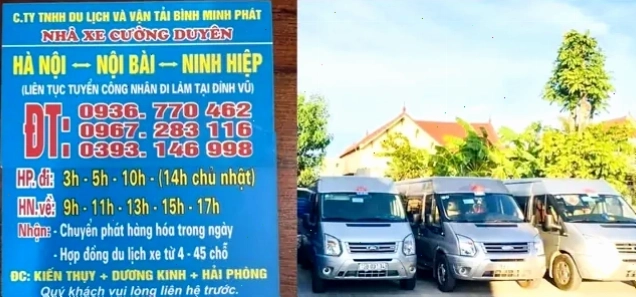 Nhà Xe Cường Duyên Hải Phòng Vân Đồn với các loại xe đa dạng