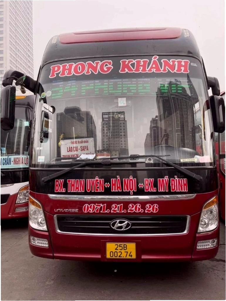 Nhà xe Phong Khánh có kinh nghiệm lâu năm trên tuyến đường Hà Nội Than Uyên