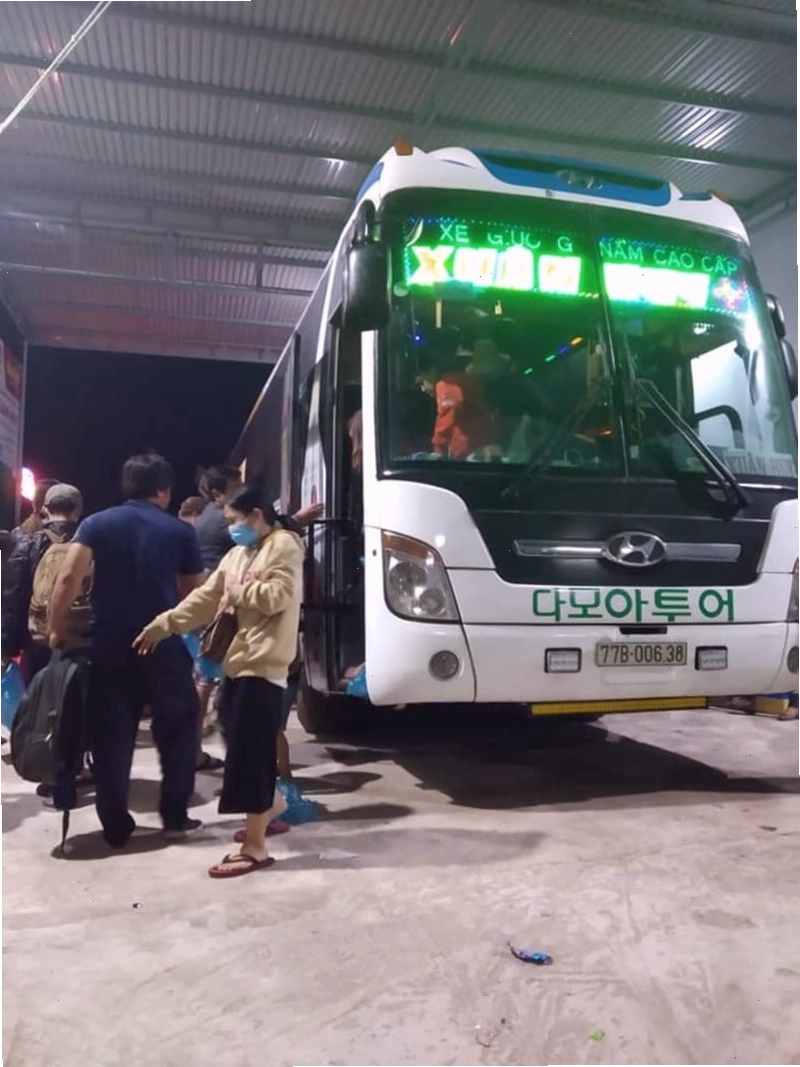 Nhà xe Xuân Huy Hoài Ân Bồng Sơn Bình Định TP.HCM Bình Dương
