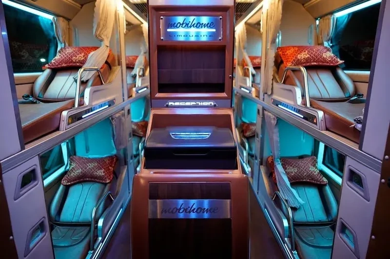 Nội thất Nhà xe Thiện Thành Limousine êm ái