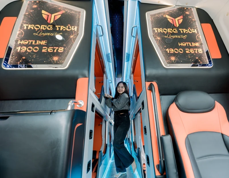 Nội thất Nhà xe Trọng Thủy Limousine sạch