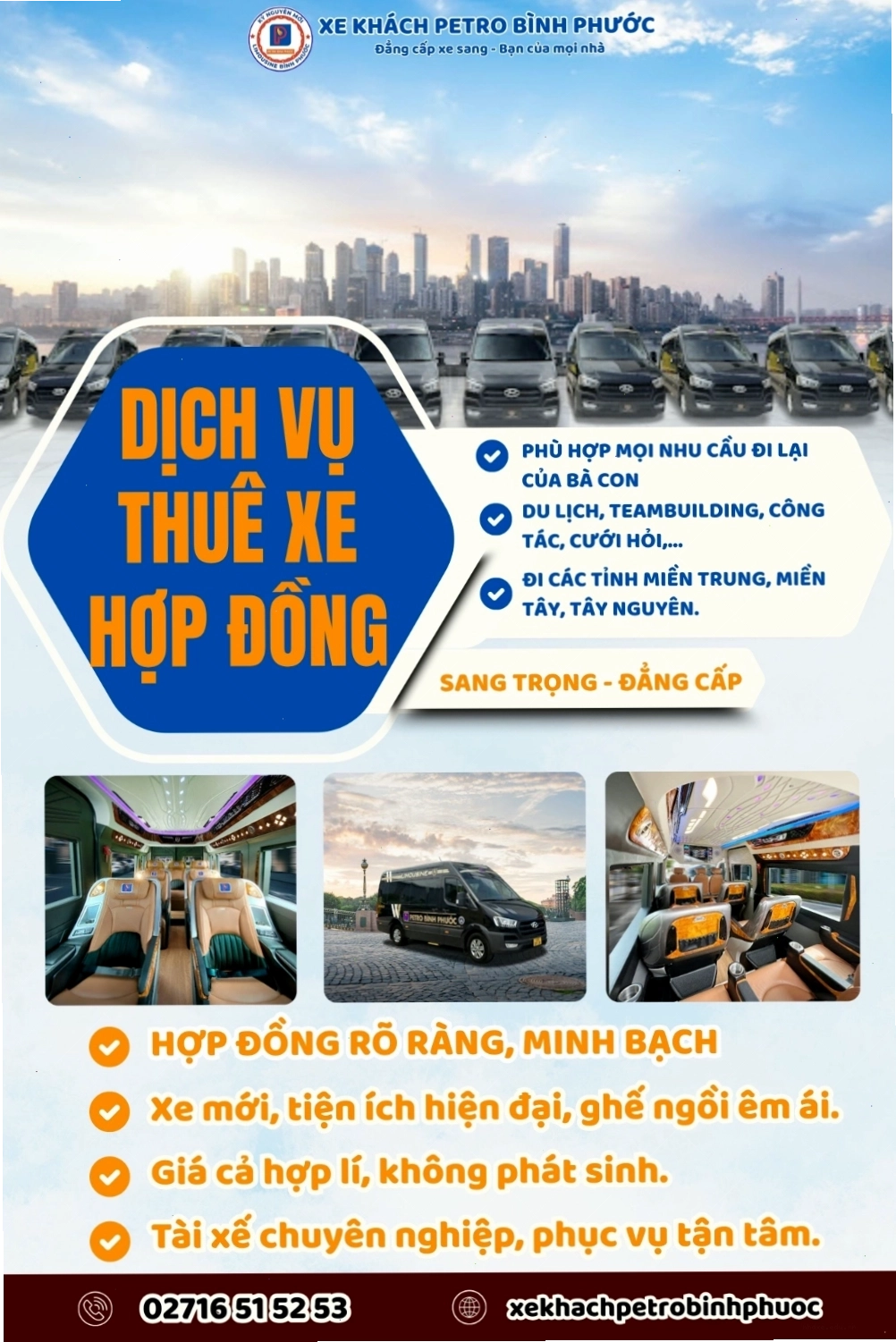 Số điện thoại xe Petro Bình Phước hỗ trợ khách hàng 24/7