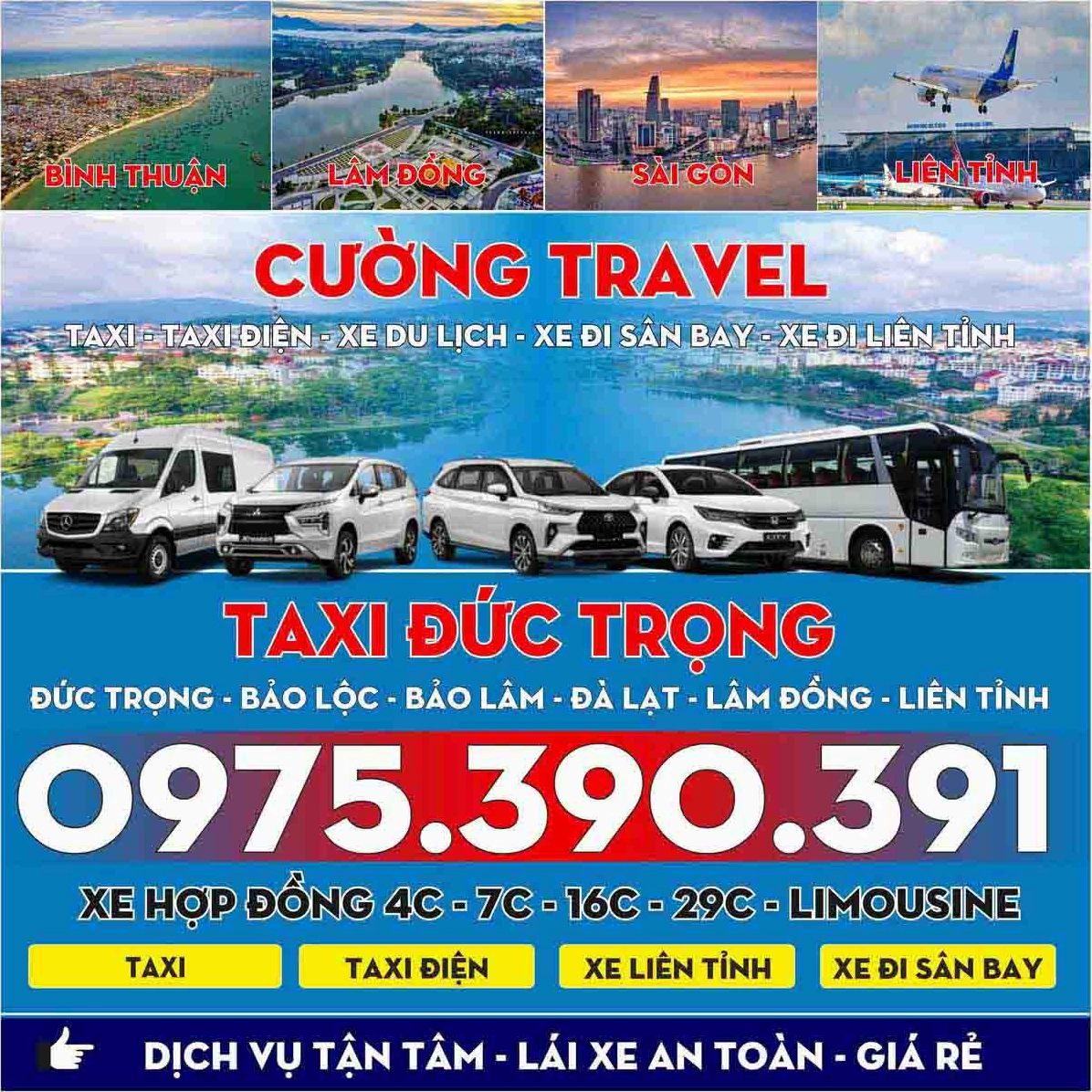 Taxi Đức Trọng: Tổng hợp các hãng uy tín, số điện thoại và giá cước chi tiết