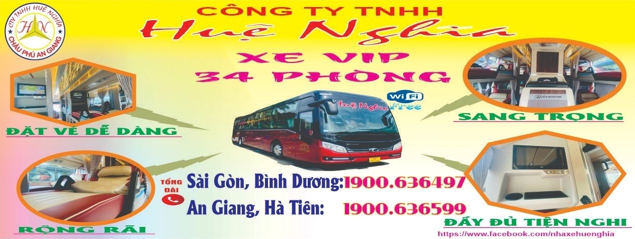 Thông tin Số điện thoại Nhà xe Huệ Nghĩa và các điểm đón trả khách