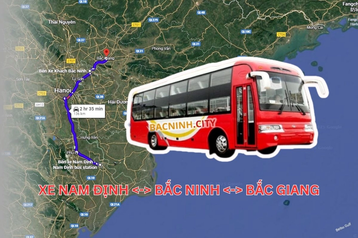 Xe Nam Định đi Bắc Ninh: Thông tin nhà xe và lịch trình chi tiết 2026